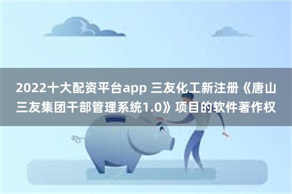 2022十大配资平台app 三友化工新注册《唐山三友集团干部管理系统1.0》项目的软件著作权