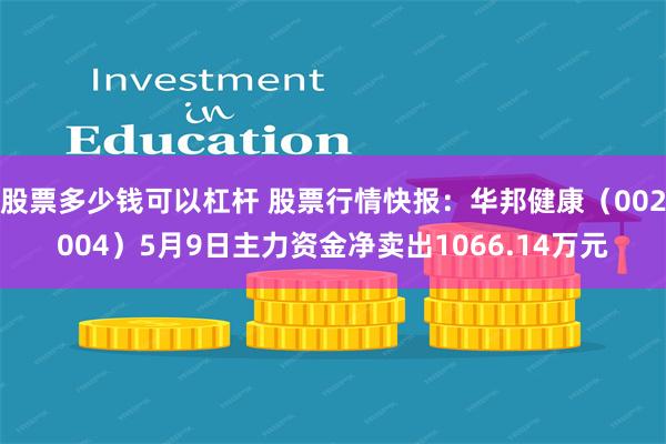 股票多少钱可以杠杆 股票行情快报：华邦健康（002004）5月9日主力资金净卖出1066.14万元